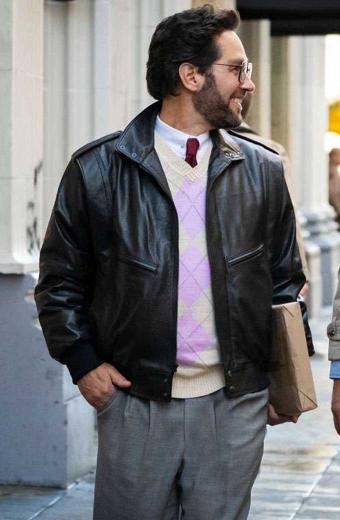 The Shrink Next Door Isaac Herschkopf Paul Rudd Bomber Jacket