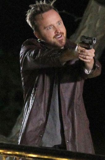 Aaron Paul Phil Central Intelligence Maroon Leather Jacket