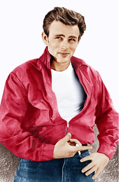 Rebel Without A Cause James Dean Red Satin Jacket rebel-withou-a-cause-jim-leather-jacket