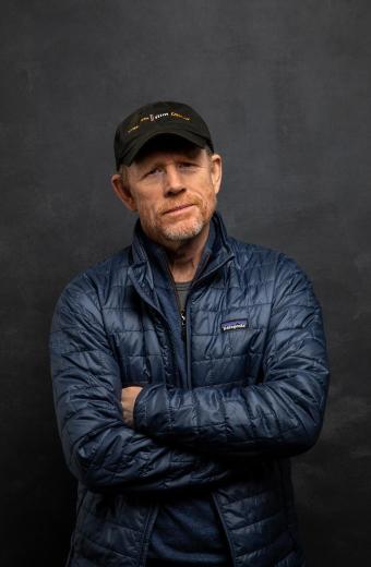 Rebuilding Paradise Ron Howard Blue Parachute Jacket