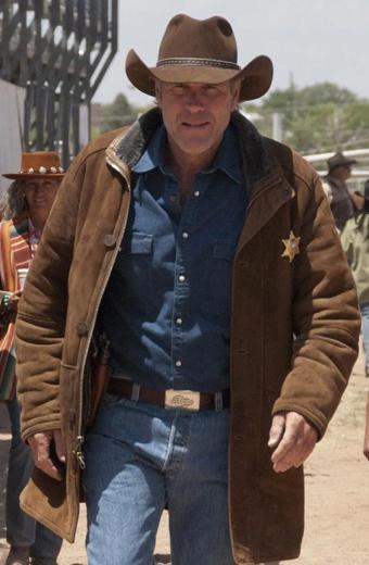 Robert Taylor Longmire Walt Sheriff Suede Leather Coat