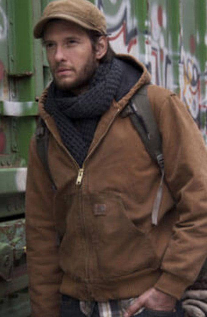 Ben Barnes Jackie & Ryan Ryans Brown Hooded Jacket