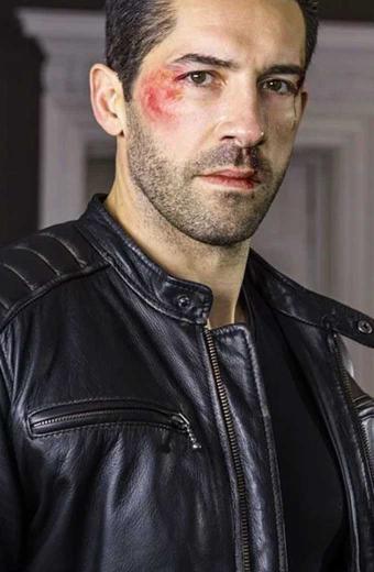 Accident Man Scott Adkins Mike Fallon Black Leather Jacket