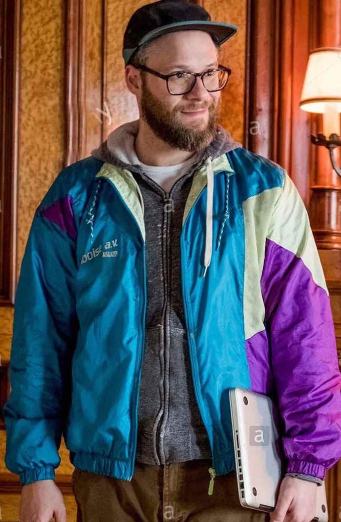 Fred Flarsky Long Shot Seth Rogen Satin Jacket