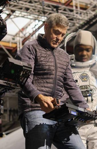 The Midnight Sky George Clooney Blue Puffer Jacket