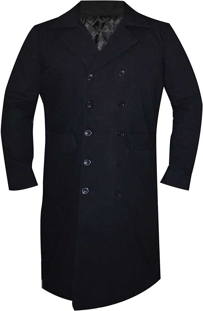 The Worlds End Simon Pegg Gary King Black Cotton Trench Coat