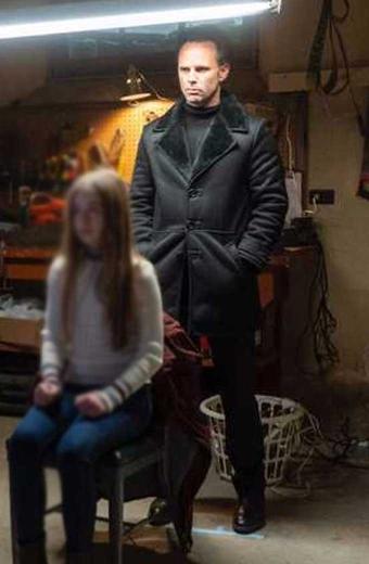 Skinny Man Fatman Walton Goggins Black Leather Trench Coat