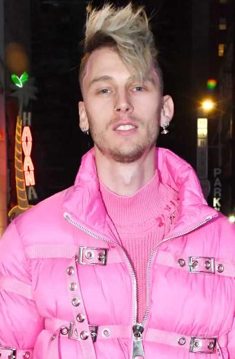 Machine Gun Kelly Times Square Concert Belted Puffer Jacket