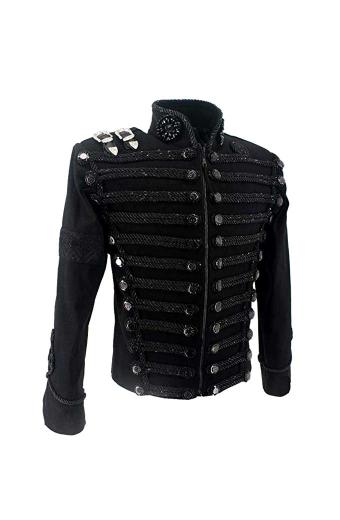 Michael Jackson Man In The Mirror Black Suede Leather Jacket