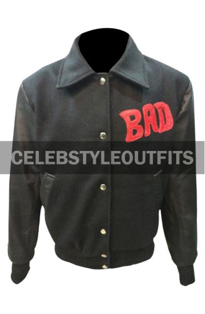 Bad Album World Tour Michael Jackson Bomber Black Wool Jacket bad-album-world-tour-michael-jackson-jacket