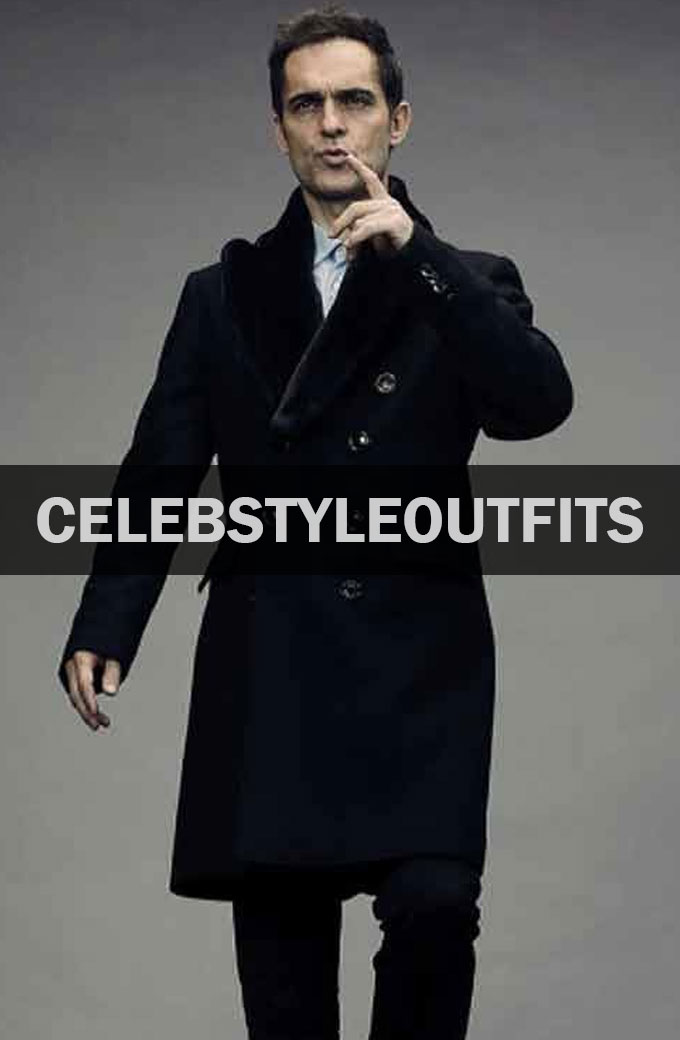 Money Heist TV Show Berlin Pedro Alonso Black Wool Trench Coat