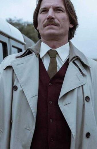 Luka Peros Money Heist Marsella White Cotton Long Trench Coat