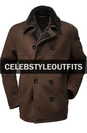Moscow Money Heist Paco Tous Brown Suede Leather Trench Coat