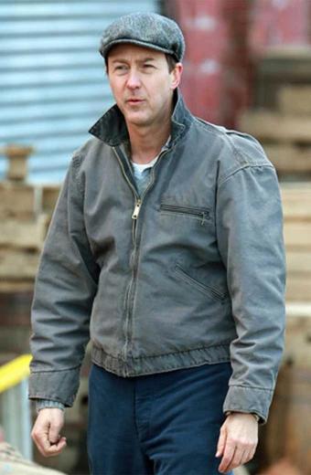 Edward Norton Motherless Brooklyn Lionel Essrog Bomber Jacket