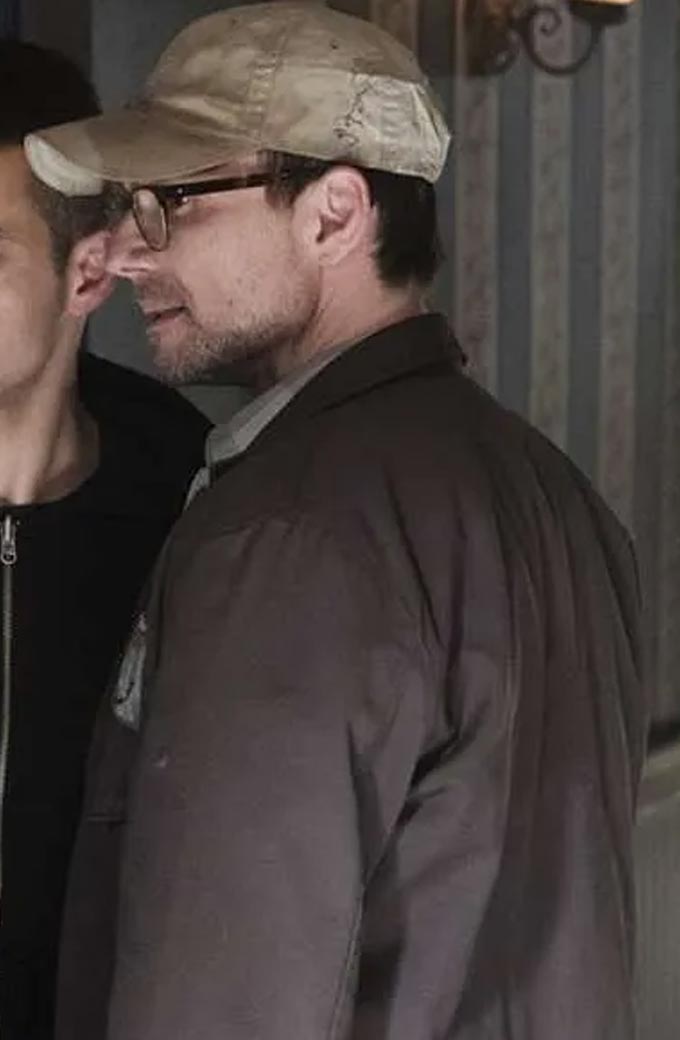 Mens Christian Slater Mr Robot Bomber Brown Cotton Jacket mr-robot-christian-slater-jacket