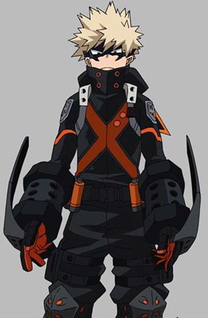 My Hero Academia: World Heroes’ Mission Katsuki Bakugo Black Orange Costume