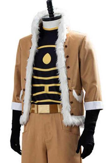 Keigo Takami Hawks My Hero Academia Cosplay Brown Fur Jacket