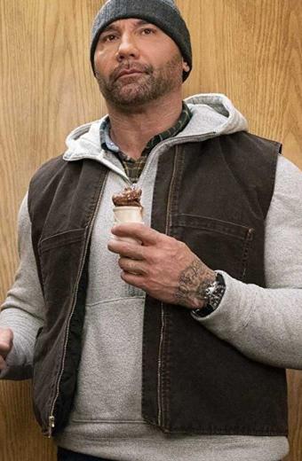 Dave Bautista My Spy JJ Brown Demin Vest