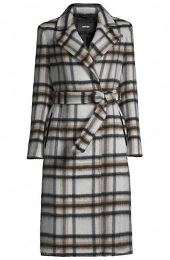 Nancy Drew Maddison Jaizani Bess Marvin Checked Trench Coat