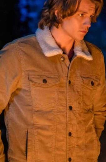 Alex Saxon Ace Nancy Drew Fur Collar Brown Denim Jacket