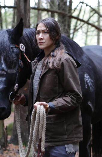 Elle Maija Tailfeathers Night Raiders Niska Brown Jacket