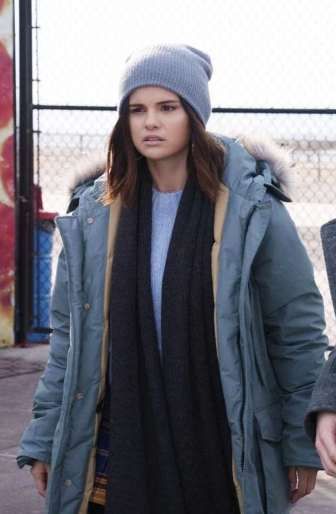 Mabel Mora Only Murders In The Building Grey Parka Coat