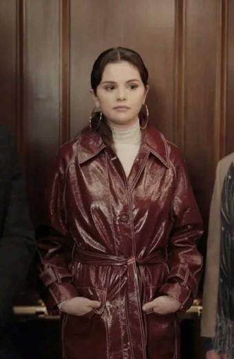 Selena Gomez Only Murders In The Building Brown Coat