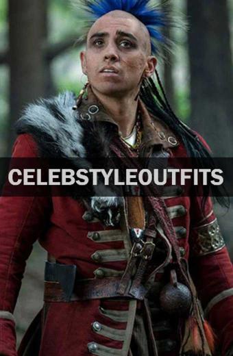 Outlander Braeden Clarke Kaheroton Military Red Cotton Coat