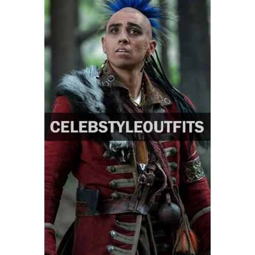 Braeden Clarke Outlander Kaheroton Military Red Cotton Coat