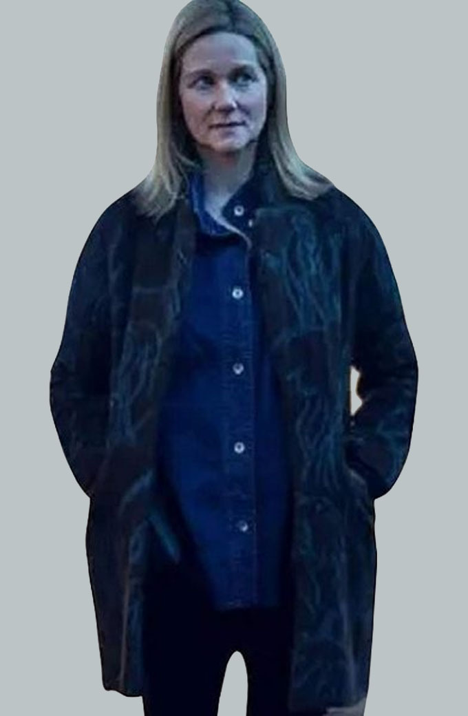 Ozark Season 4 Wendy Byrde Laura Linney Black Wool Coat