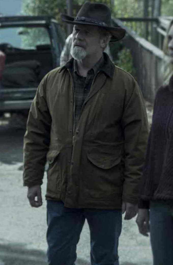 Ozark TV Series Peter Mullan Jacob Snell Brown Cotton Jacket
