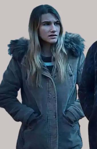 Ozark Sofia Hublitz Charlotte Byrde Brown Fur Hooded Coat