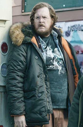 John Economos Steve Agee Peacemaker Fur Hooded Puffer Jacket