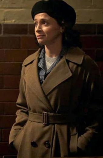 Peaky Blinders Charlene McKenna Lauren McKee Brown Wool Coat