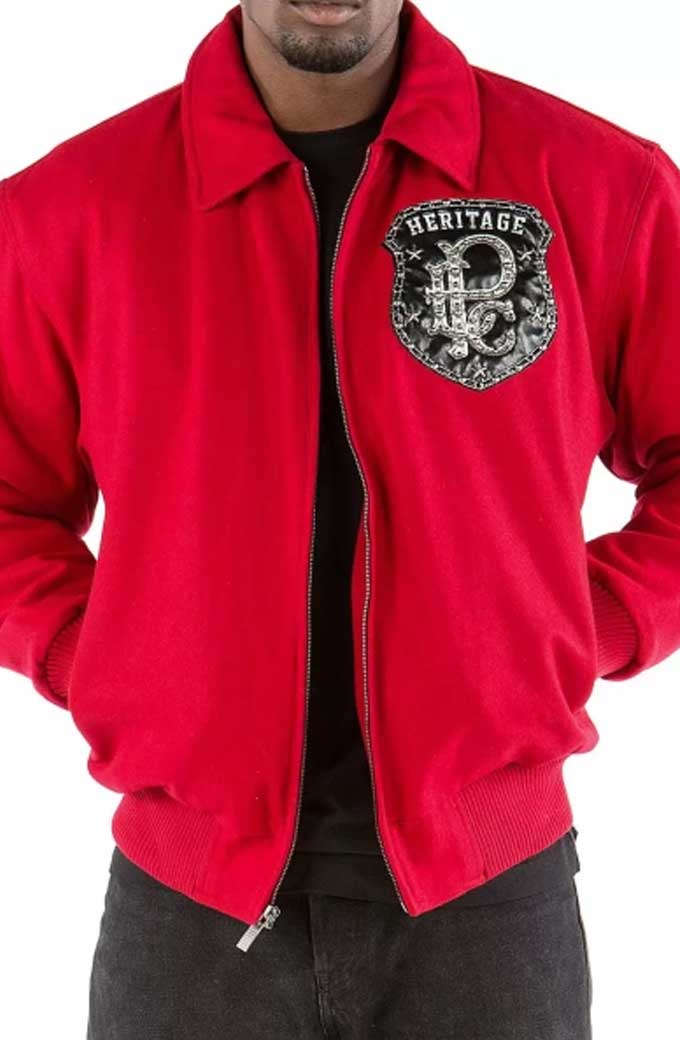 Heritage Pelle Pelle All Or Nothing Red Bomber Jacket