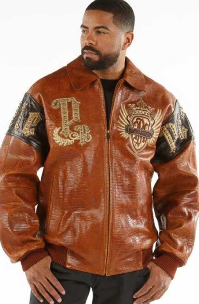 Pelle Pelle With Victory Comes Glory Brown Leather Jacket