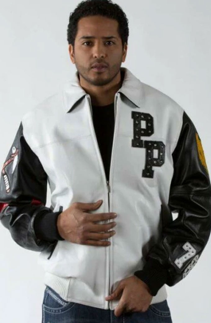 Pelle Pelle MB 1978 Renegades White And Black Bomber Jacket