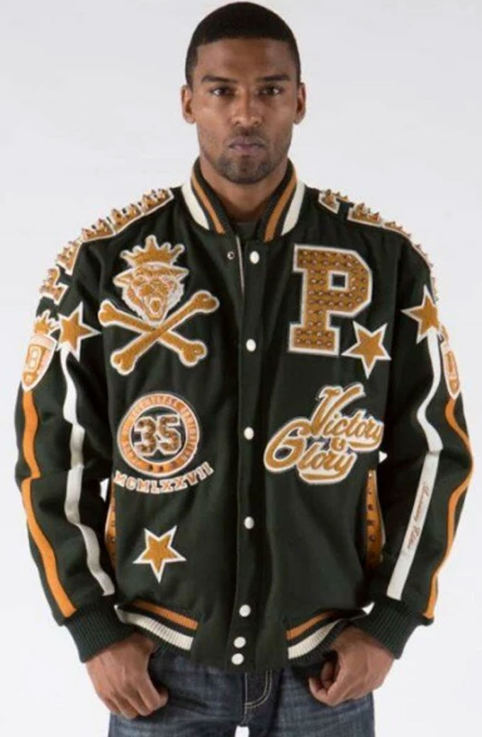 Pelle Pelle 1978 MB Victory And Glory Bomber Varsity Jacket