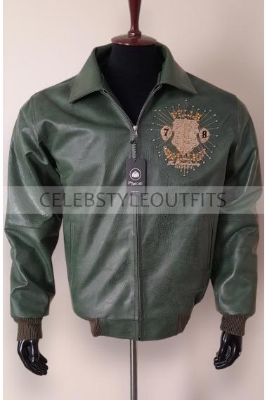 Eye On The Prize Pelle Pelle 1978 Bomber Green Leather Jacket