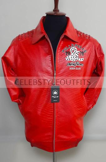 Pelle Pelle World Famous 1978 Soda Club Studded Bomber Jacket