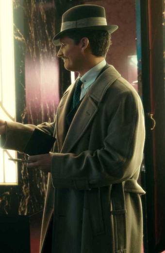 Thomas Wayne Ben Aldridge Pennyworth Grey Wool Trench Coat