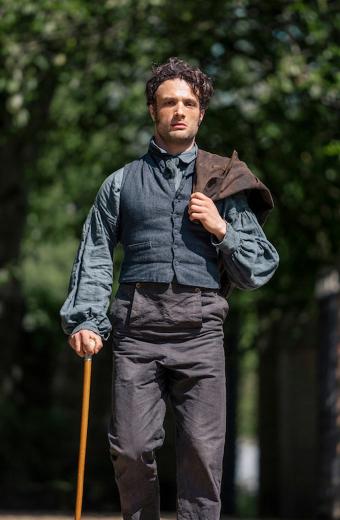 Cosmo Jarvis Persuasion Captain Frederick Wentworth Blue Vest