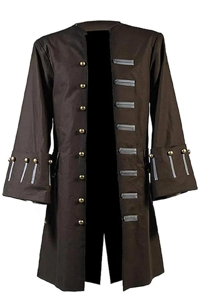 Jack Sparrow Pirates Of The Caribbean Johnny Depp Brown Coat