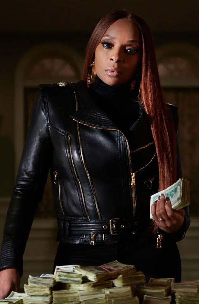 Power Book II Ghost Mary J. Blige Monet Leather Jacket