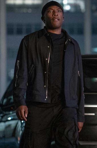 Power Book Ghost Woody McClain Cane Tejada Blue Cotton Jacket