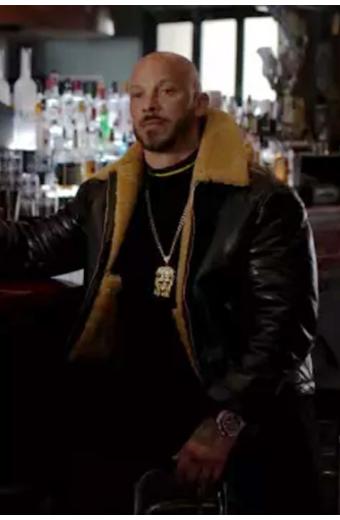 Power Book II Ghost Lorenzo Tejada Black Shearling Jacket