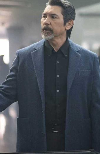 Gil Arroyo Lou Diamond Phillips Prodigal Son Blue Trench Coat