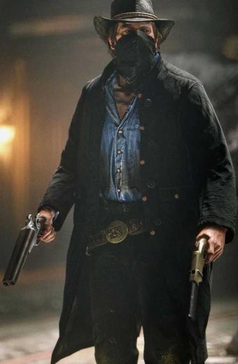 Arthur Morgan Red Dead Redemption Black Cosplay Leather Coat