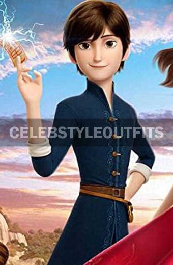 Merlin Red Shoes and the Seven Dwarfs Royal Blue Cotton Coat