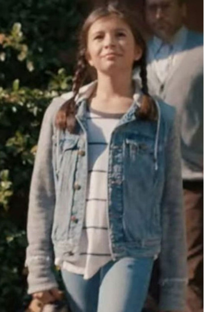 Holly de Barros Sherry Birkin Resident Evil Blue Denim Jacket resident-evil-welcome-to-raccoon-city-sherry-birkin-blue-jacket